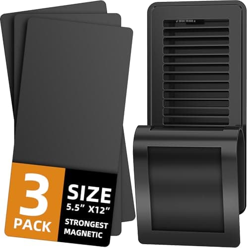 Magnetic Vent Covers (3-Pack) for Complete Sealing, 5.5" X 12" for Home Floor, Wall, and Ceiling Vents â Upgraded Thickness for RV, HVAC, and AC Vents, Energy Savings, Floor Vent Not Included - Image 1