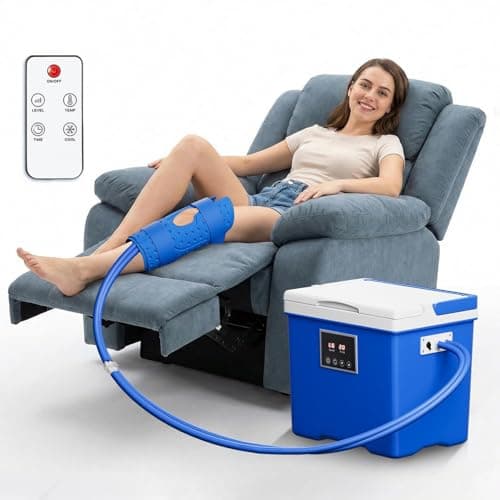 SELOOYE Cold Therapy Machine with Memory Function, Programmable Timer, Wireless Remote & Quiet Pump, Portable Ice Machine 10QT for Knee After Surgery, Ankle, Arm Relief, Ideal for Sports Injuries - Image 1