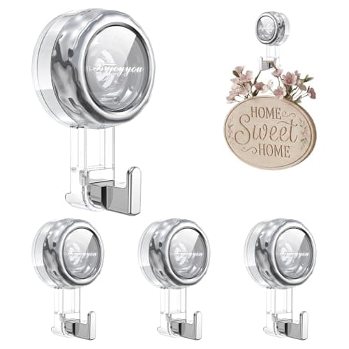 Nicespce Heavy Duty Suction Cup Hooks, Strong Suction Hanger for Wreath, Shower, Window & Glass Door. Waterproof Outdoor Hooks for Bathroom Wall Hanging - Removable, No Drilling - Image 1