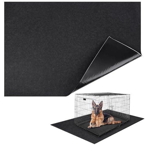 Extra Large Dog Crate Floor Protector 59" X 46" Waterproof Non-Slip Under Dog Crate Kennel Mat Liner for Indoor Training, Easy to Cut - Image 1