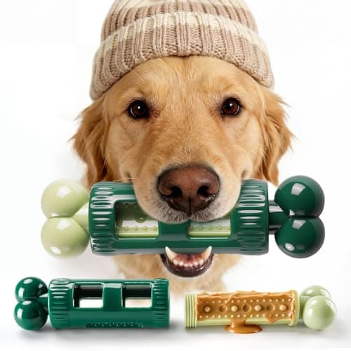 Kseroo Dog Toys for Aggressive Chewers: Tough Dog Toys for Aggressive Chewers Medium & Large Breed, Indestructible Dog Toy to Keep Them Busy, Bacon Flavor, Durable Nylon, Easy to Use and Clean - Image 1