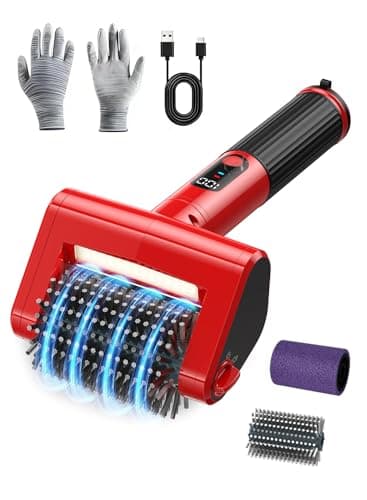 CuLiDing 800 RPM Electric Grill Brush for Outdoor, 2-Speed High Power BBQ Cleaning Tool, 4000mAh Cordless Scrubber with LED Light, Non-Shedding Brush & 2 Scouring Pads for Gas/Charcoal/Weber Grates - Image 1