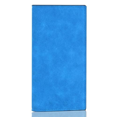 CASMONAL Premium Leather Checkbook Cover for Men and Women Checkbook Holder Wallet RFID Blocking - Image 1