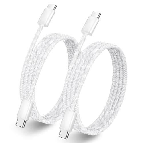 TISENPET USB C to USB C Cable 3FT 60W, 2-Pack USB C Cable iPhone Charger, Woven Type C Charger Fast Charging Cord for iPhone 17/16/15 Pro Max iPad Pro Air MacBook Samsung Galaxy S26 Pixel 10 - Image 1