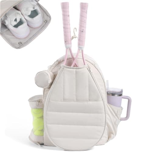 Apex Outdoors Tennis Bag for Women, Tennis Backpack for Men Holds 2 Rackets with Shoe Compartment, Wet Pocket, Coin Purse, Compatible with Pickleball, Tennis, Racketball - Image 1