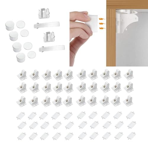 Safeasy Adhesive Magnetic Cabinet Locks Baby Proofing for Cabinets & Drawers (30 Locks and 4 Keys) - Image 1