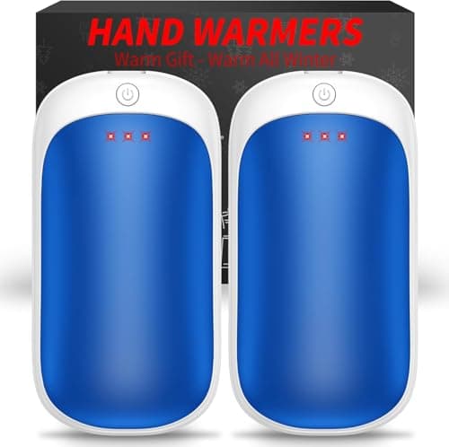 Lerat 2 Pack Hand Warmers Rechargeable, Portable Electric Hand Warmers Reusable, Portable Pocket Heater, Gifts for Men Women Kids, Hunting, Golf, Camping Accessories