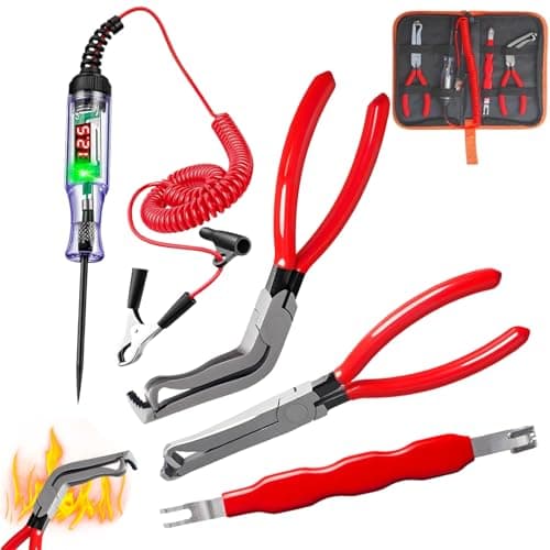 Electrical Disconnect Pliers Set – Automotive Electrical Tools & Connector Removal Tool Kit with Hose Clamp Pliers, Wire Terminal Separator, and Car Plug Connector - Image 1