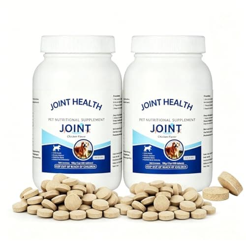 Gihen Dog Joint Health Supplement Chews, Glucosamine & Chondroitin for Hip and Joint Support, Chicken Flavor Soft Chews for Dogs, 100 Tablets