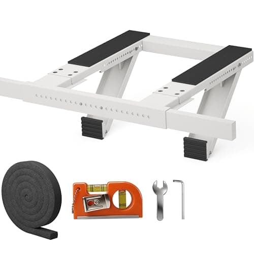 Ocyfym No-Drill Window Air Conditioner AC Support Bracket, AC Unit Outside Holder Stand Brace Mount, Soporte Base para Aire Acondicionado Ventana, Hold Up to 300LBS, Fit Single & Double Hung Window - Image 1