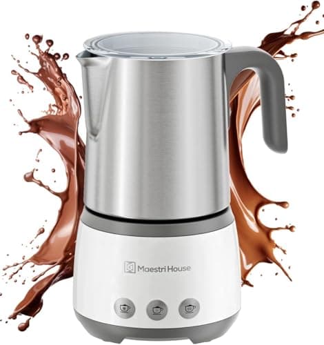 Maestri House Milk Frother, 4-in-1 DualFro 400 Electric Milk Steamer and Frother, 16.9OZ 600W Smart Touch Control Hot and Cold Foam Maker, Memory Function for Latte, Cappuccinos, Milk, Chocolate Milk - Image 1