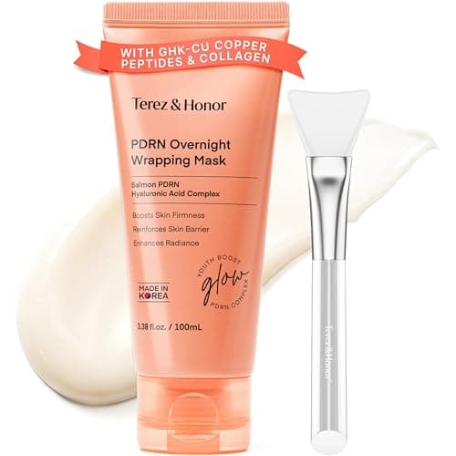 TEREZ & HONOR PDRN Night Wrapping Peel Off Facial Mask: Firming, Hydration & Radiant Glow, Salmon PDRN & Hyaluronic Acid Complex, Dermatologist Tested, Korean Skin Care 3.4 FL OZ / 100mL - Image 1