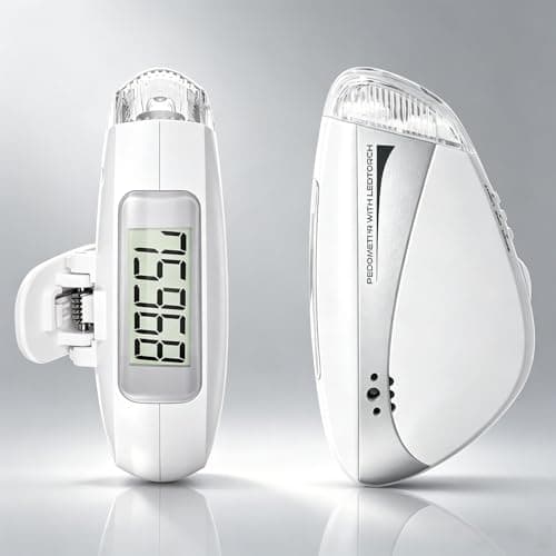 3-in-1 Step Counter & Personal Safety Alarm Keychain for Women, 110dB Self Defense Siren with Pedometer and LED Light, Daily Walking Running Gear, College Essentials, Unique Gifts for Teen Girls - Image 1