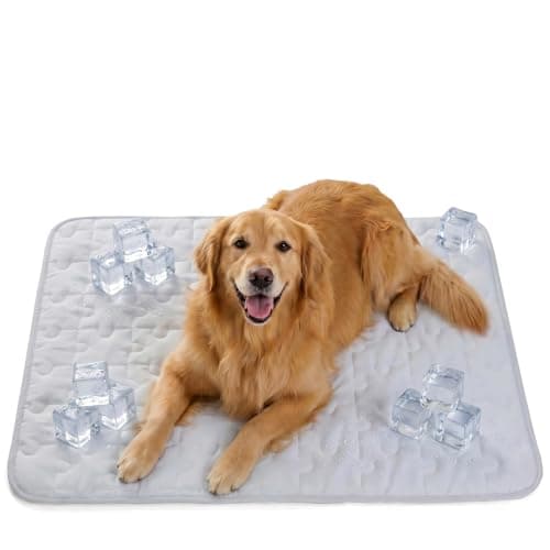 Petmorning Cooling Dog Mat for Crate, Breathable 3D Mesh Pet Bed with Moisture Wicking Core, Anti-Slip Washable Kennel Pad with Puzzle Pattern (Gray, X-Large) - Image 1