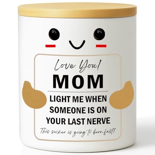 Mini Gifts for Mom Birthday Gifts from Daughter Son Husband I Love You Mom Candle for Mother Mommy New Bonus Stepmom Mother-in-Law Best Ever Moms Holiday Gift Love You Mom's Candle - Image 1