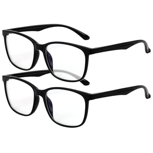 BOSSWIN Blue Light Blocking Glasses Square Fashion Computer/Gaming/TV/Phone-Blue Light Filtering for Men and Women