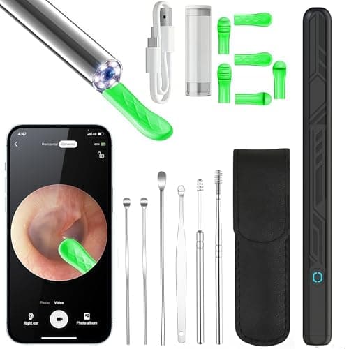 Ear Wax Removal Tool Camera — 1080P HD Ear Cleaner with Light, Earwax Removal Kit for Ear Cleaning, Safe Ear Camera for Adults Kids Pets Ear Camera for iOS & Android - Image 1