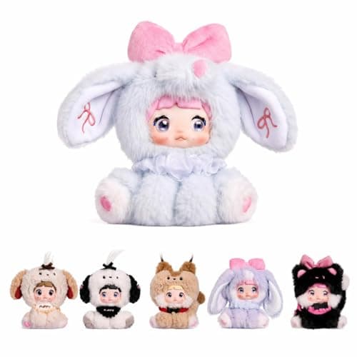 POP JOY Nommi Plush Blind Box Sitting Zoo Series Soft Vinyl Stuffed Collectible Toy Figures Cute Animal Surprise Mystery Gift 3+ Single Box - Image 1