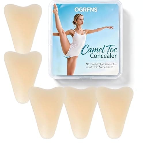 OGRFNS 5-Pack Camel Toe Concealer for Women – Anti Camel Toe Underwear Insert, Reusable Silicone Cover Pad for Swimsuit, Yoga & Leggings, No-Bump Invisible Blocker - Image 1