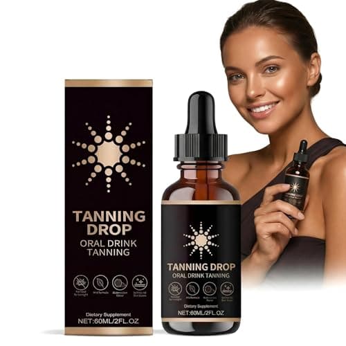 Tanning Drops To Drink, Sunless Tanning Drops, Bronzing Tanner for Face and Body, Safe & Long-Lasting Enhances Natural Tan, Enhancing Natural Skin Tone for All Skin Types (2Fl Oz) - Image 1