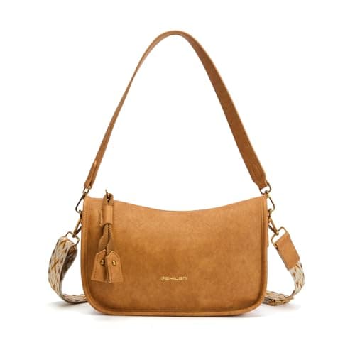 Pemilen Shoulder Bag Handbag for Women, Small, Tan - Image 1