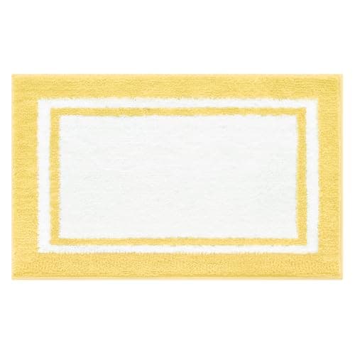 GRANNY SAYS Microfiber Bathroom Rugs Non Slip Washable, Water Absorbent Bathroom Mats for Tub Non Slip, Soft Bath Mats for Floor & Shower, Long Bath Rug, 24" x 36", Yellow - Image 1