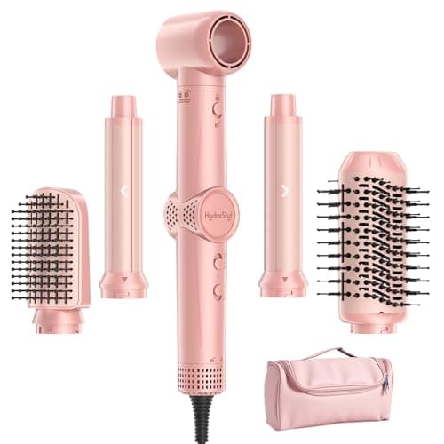 HydraStyl 5-in-1 Air Styler, High-Speed Hair Dryer & Blow Dryer Brush with Auto Wrap Curls (L/R), Fast Drying, Volumizing & Frizz-Free, No Heat Damage, Includes Travel Case Gift for Women - Image 1