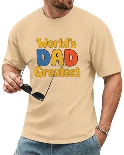 YTD Dad Graphic Tshirt, Premium Cotton Printed Oversized Casual Tees - Image 1