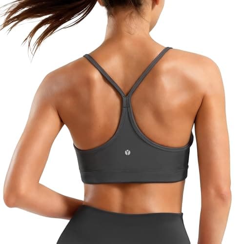 Women's Sculpting Compression Y-Back Sports Bra for A-C Cups Grey Sage