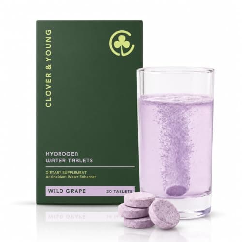 Clover & Young Hydrogen Water Tablets, 12 PPM Molecular Hydrogen Tablets