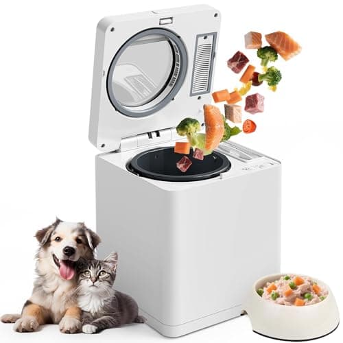 Pet Fresh Meal Maker, Auto 5-in-1 Pet Food Cooker with Chop,Slow Cook, Mix, Self-cleaning and Timer, 2.6 Quart Capacity Dog Food Maker Makes 1.5 Lbs Foods for 2 Dogs, DIY Pet Recipes, Wet or Dry Food. - Image 1