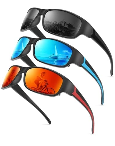 KALIYADI Polarized Sunglasses-for-Men Sports Sunglasses: Mens Sun Glasses with UV400 for Running Fishing Golf - Image 1