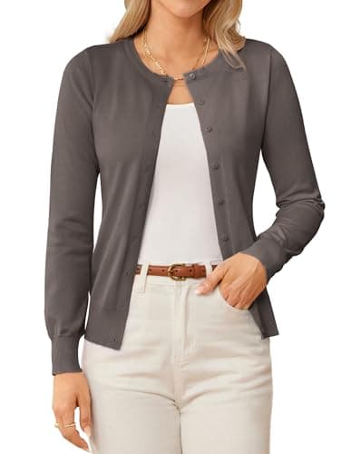 GRACE KARIN Cardigan Sweaters for Women Trendy Button Up Cardigans for Women Lightweight Summer Clothes Outfits XXL - Image 1