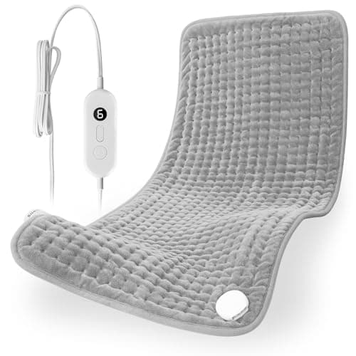 Heating Pad for Back Pain Relief & Cramps, 33" x 17" XXXL Heating Pads for Women & Mom, Large Electric Heating Pad with Moist & Dry Heat Therapy, 6 Settings, Auto-Off, Washable - Image 1
