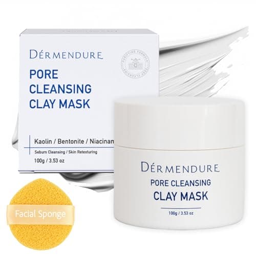 Deep Pore Cleansing Clay Mask for Face, Mud Mask for Oily Skin, Blackhead Mud Facial Mask - with Bentonite and Amazonian White Clay - Oil Control, Niacinamide Brightening, Pore Purifying, 100g - Image 1