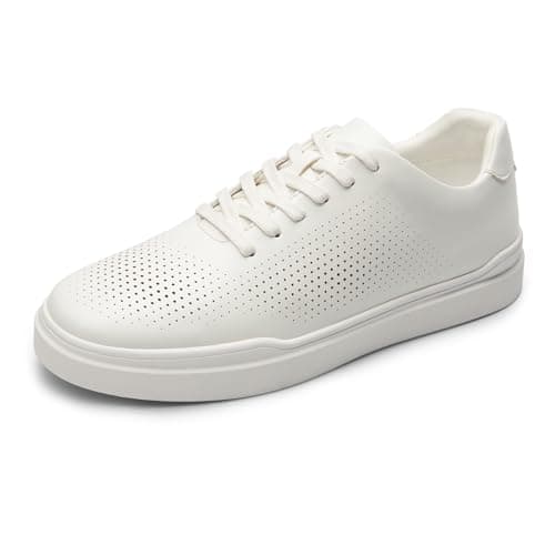 Bruno Marc Men's Casual Dress Sneaker Business Casual Shoes for Men Lightweight Breathable Fashion Sneakers WaveFlex CoreLux,Size 10.5,White,BMUMFN2520 - Image 1