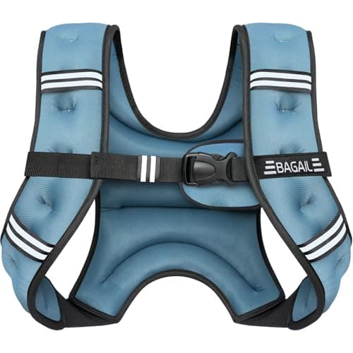 BAGAIL Comfort-Fit Weighted Vest for Woman, Even Weight Distribution, Faster Weight Loss, No-Chafe or Bounce for Walking & Running with Detachable Phone Pouch & Reflective Stripes (Available 5-30lbs) - Image 1