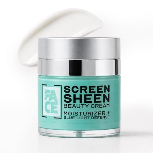 SurFACE Face Moisturizer with Microalgae, Retinol, Squalane Hydrating Blue Light Defense Cream Screen Sheen 1.7 oz - Image 1