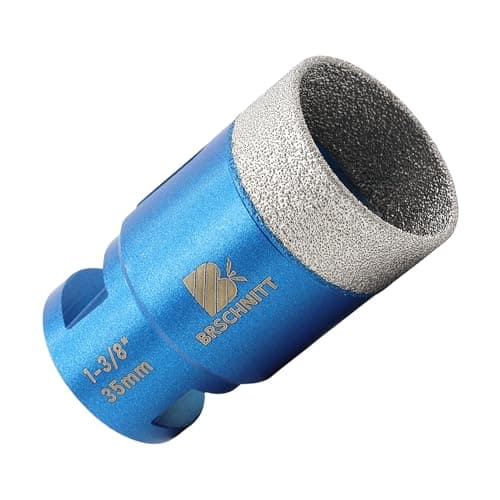BRSCHNITT 1-3/8 Inch Diamond Drill Bit for Glass, Porcelain, Tile, Ceramic, Marble Drilling - Glass Hole Saw with 5/8-11 Thread - Image 1