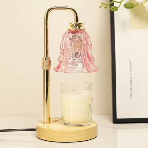 SupBri Pink Candle Warmer Lamp with Timer & Dimmable, Fits Jar Scented Candles, Mothers Day Birthday Gifts for Women Her Mom, House Warming Gift New Home Decor - Image 1