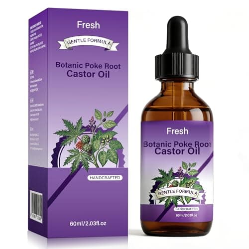 SKSOYT Poke Root and Castor Oil - Poke Root & Castor Oil with Vitamin E - Natural Lymphatic Support & Skin Wellness Oil, Soothing Massage Blend - Image 1