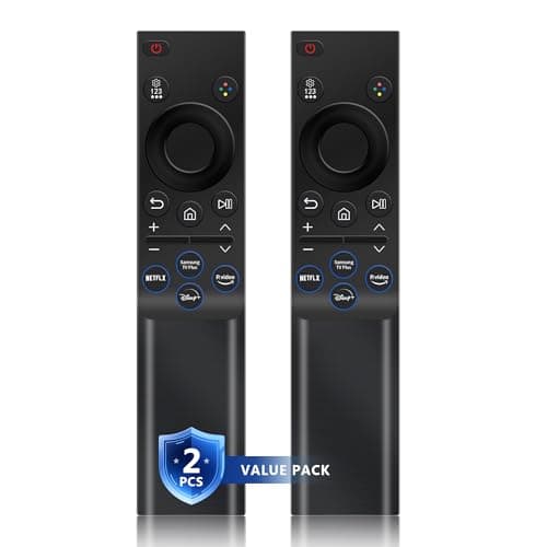 【Pack of 2】 for Samsung Smart TV Remote Control Replacement,Universal for All Samsung Crystal UHD Curved Frame Neo QLED LED LCD HDTV 3D Series TVs - No Setup Needed - with 4 Shortcut Buttons - Image 1