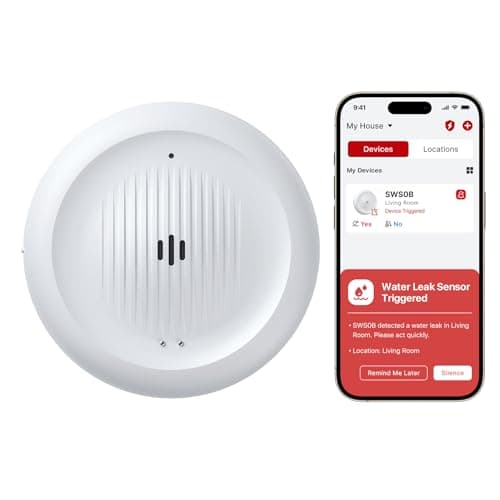 X-Sense Wi-Fi Water Leak Detector for Home - Smart 2-in-1 Leak & Low-Temperature Sensor with App Alerts, Protection for Homes, Kitchens & Basements, Works with X-Sense Home Security App, Model SWS0B - Image 1