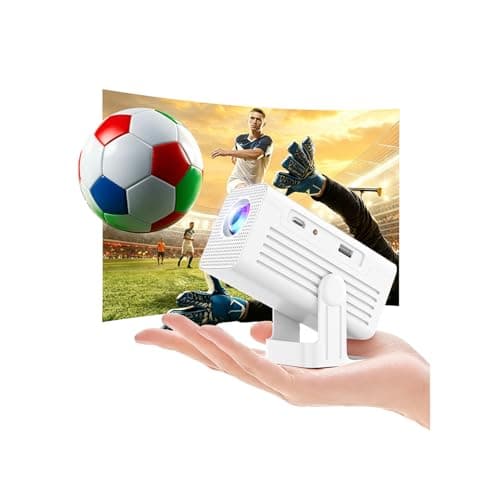 XENPONAD Mini Projector with WiFi and Bluetooth, 4K Supported Portable Smart Projector, Android 11 Built-in Apps, 260 ANSI Auto Keystone Short Throw Movie Projector for Bedroom, Camping, Outdoor Use - Image 1