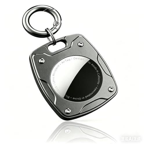 for Airtag Keychain Holder with Key Ring - Aluminum Metal AirTag Holder Key,Durable Scratch Resistant Case Protective Apple AirTag Holder Keychain Accessory for Key,Car Key, Pet, Luggage, Backpack - Image 1
