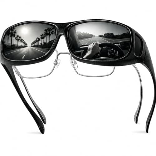 Chiccool Polarized Sunglasses for Men Women, Lightweight Fit Over Glasses Driving Sunglasses for Outdoor Sports Fishing - Image 1