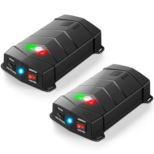 Rodent Repellent for Car Engines, Pest Mouse Bat Squirrel Repellent, Variable Frequency Ultrasonic&LED Strobe Lights, Keep Mice Away from Vehicle Indoor Outdoor Room(2-Pack) - Image 1