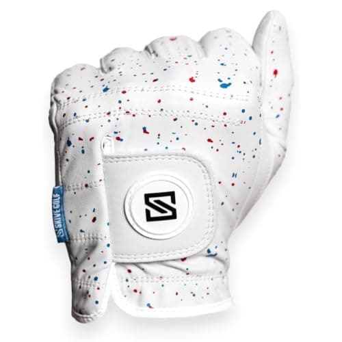 SKIVE Golf Premium Golf Glove | 100% AAA Cabretta Leather | Cool Golf Gloves Men | Serious Feel & Performance | Mens Golf Gloves Left Hand