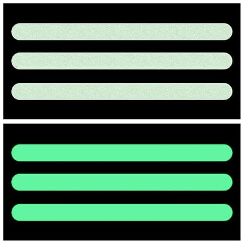 Glow in The Dark Anti-Slip Tapes, Adhesive Decals Safety Strips for Bath Tub, Shower Floor, Stairs, 36 Pieces. Ideal for Families with Adults & Seniors, Indoor Use