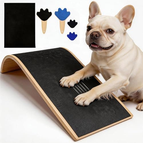 ASEWOTOS Dog Scratch Board with Mini Dog Nail File Board, Curved Dog Nail Scratch Board Set for Easy Dog Nail Trimming, Alternative to Dog Nail Clippers and Dog Nail Grinders - Image 1
